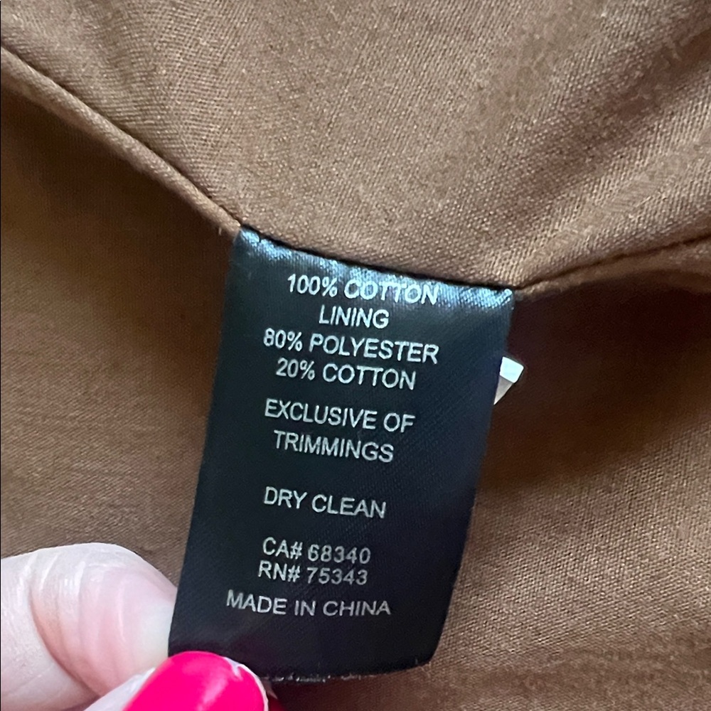House of Harlow 1960 Canvas Utility Jacket Brown L (NWOT) - Picture 9 of 11